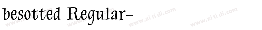 besotted Regular字体转换